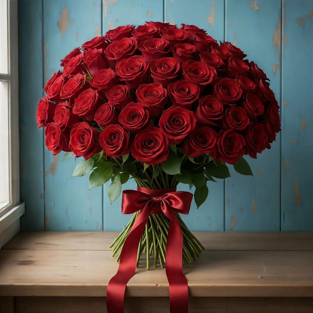 Букет Красные розы Блэк Меджик в Пионерском Республика Крым