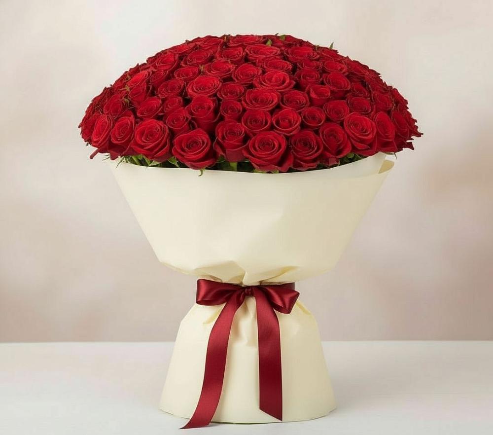 Букет 101 Красная роза Милано в Пионерском Республика Крым