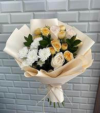 Букет цветов из:  Розы и Хризантемы в Пионерском Республика Крым