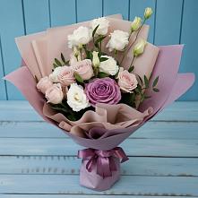 Букет цветов из:  Розы и Лизиантусы #REPLACE_PRED# Пионерском Республика Крым