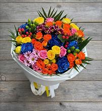Букет цветов из:  Розы и Хризантемы в Пионерском Республика Крым
