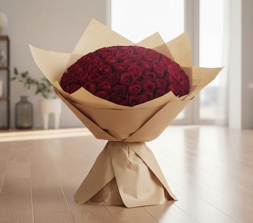 Букет 101 Красная роза в Пионерском Республика Крым